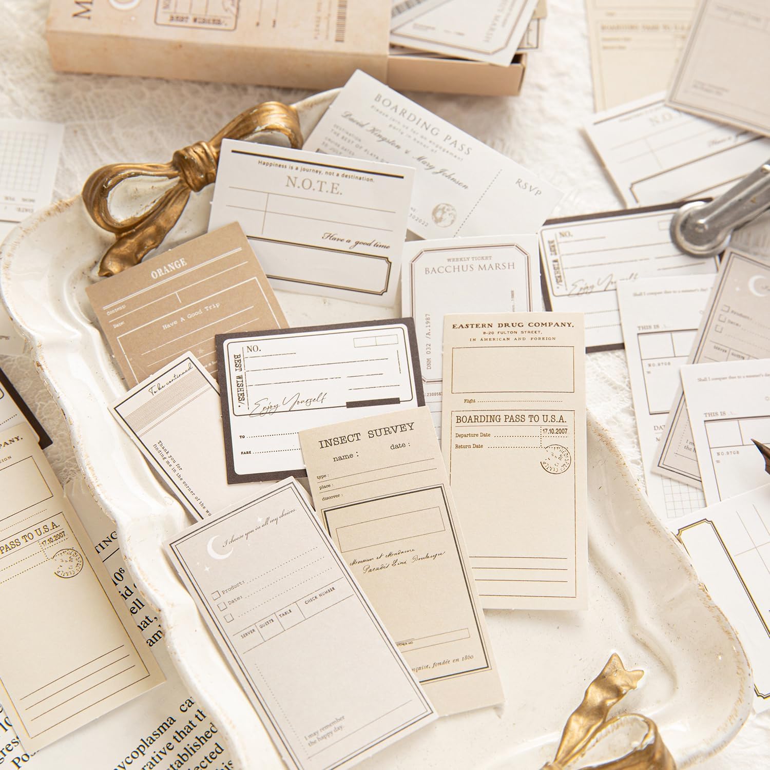 Amazon.co.jp: Ta Merry シール コラージュ 素材 詰め合わせ ラベル